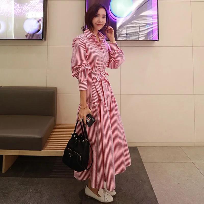 LONG TUNIK SALUR / DRESS PANJANG MODEL GARIS