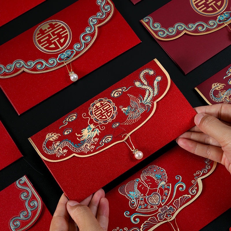 

(Pusat) Angpao Jumbo Premium Pita Gantungan Hi/Mutiara Premium/ Angpao shangjit/ Angpao Pernikahan/ Teapai isi 2 Lmbr (Pusat24)