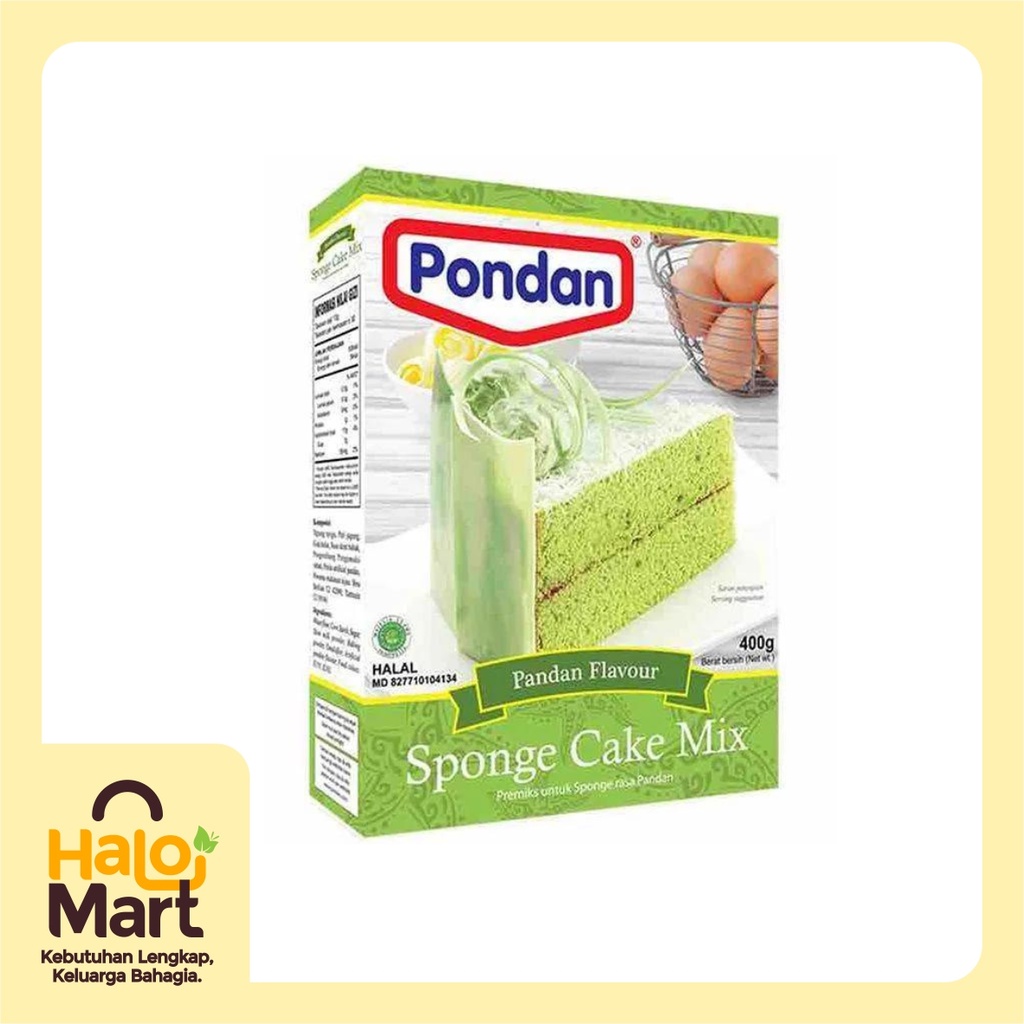 

Pondan Sponge Cake Mix Pandan Bahan Kue [400 gr]