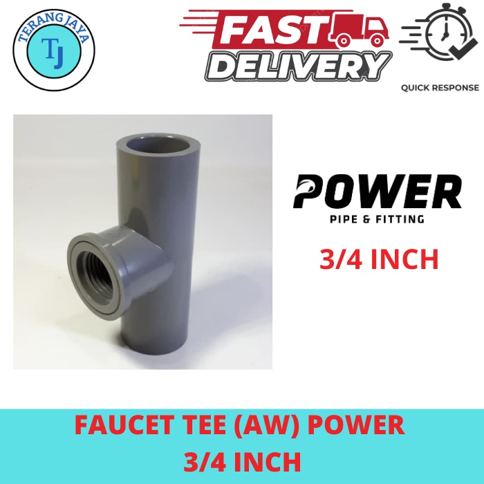 FAUCET TEE 3/4" AW POWER