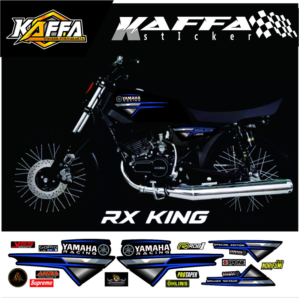 STIKER VARIASI / Striping Rx King - Stiker Variasi List Motor Rx King Racing 2 RXKING #rxking striping list racing style STIKER VARIASI