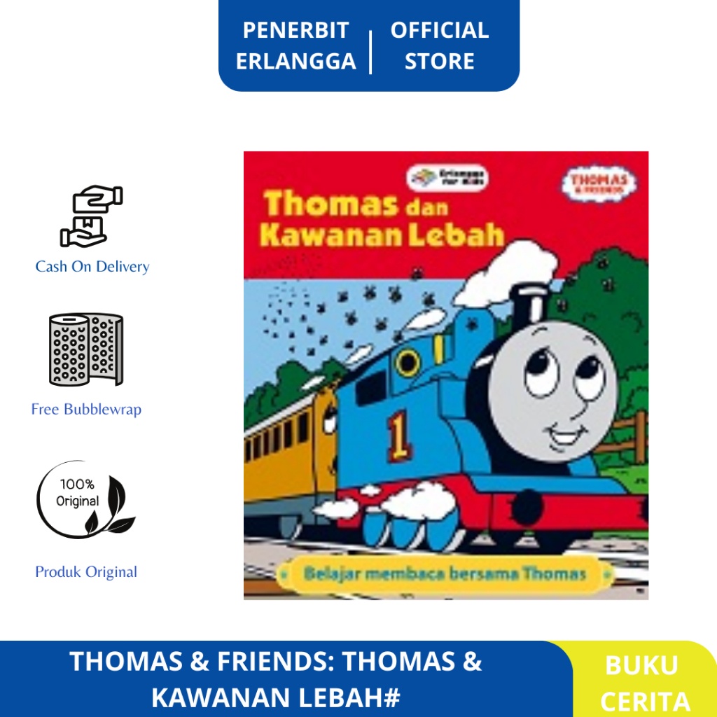 BUKU CERITA ANAK: THOMAS & FRIENDS: THOMAS & KAWANAN LEBAH# Erlangga
