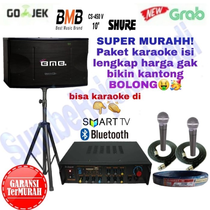 DISTRIBUTOR PAKET KARAOKE EKONOMIS BMB+ SHURE SUPER MURAH