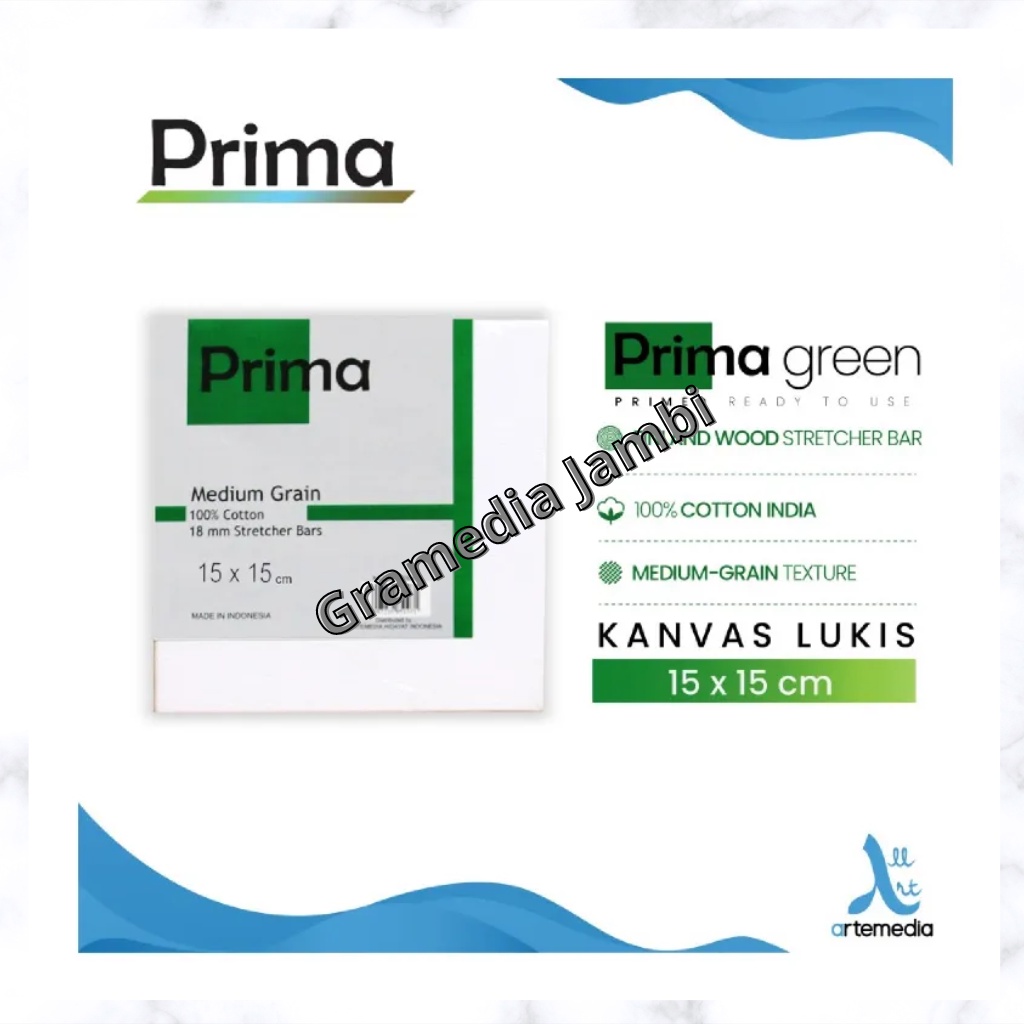 

Gramedia Jambi - PRIMA CANVAS GREEN 15X15 GREEN