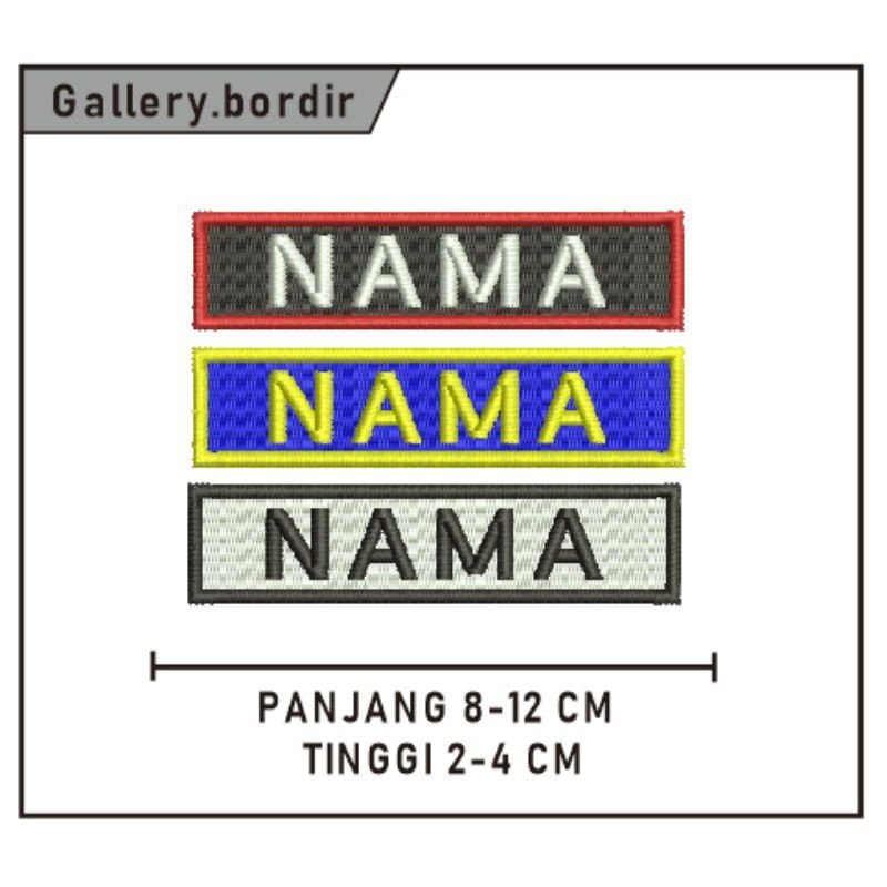 

Bordir Bordir bordir nama request | label nama custom | nama bordir sekolahbisa pesan satuan