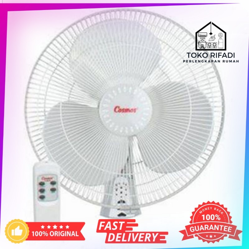 ( BISA COD ) KIPAS ANGIN DINDING REMOTE GANTUNG COSMOS 16-WFCR 16" WALL FAN COSMOS 16WFCR | 16-WFGR 