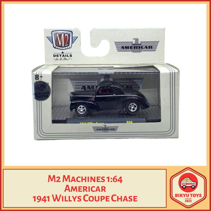 M2 Machines 1:64 America 1941 Willys Coupe Chase M2machines
