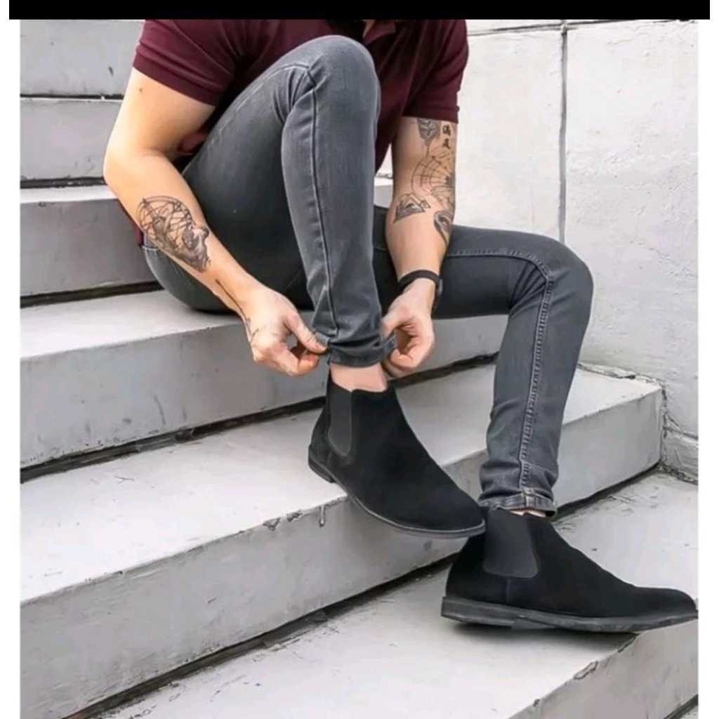 MURAH celana jeans pensil hitam giordano pria cowok Skinny Slimfit biru muda biru dongker abu Berkua