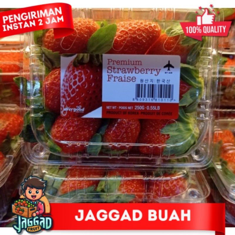 

Strawberry Korea Fresh 250 gram JAGGA FRUIT