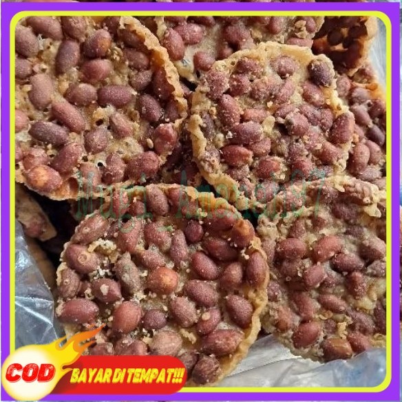 

peyek full kacang 1kilogram peyek kacang bulat