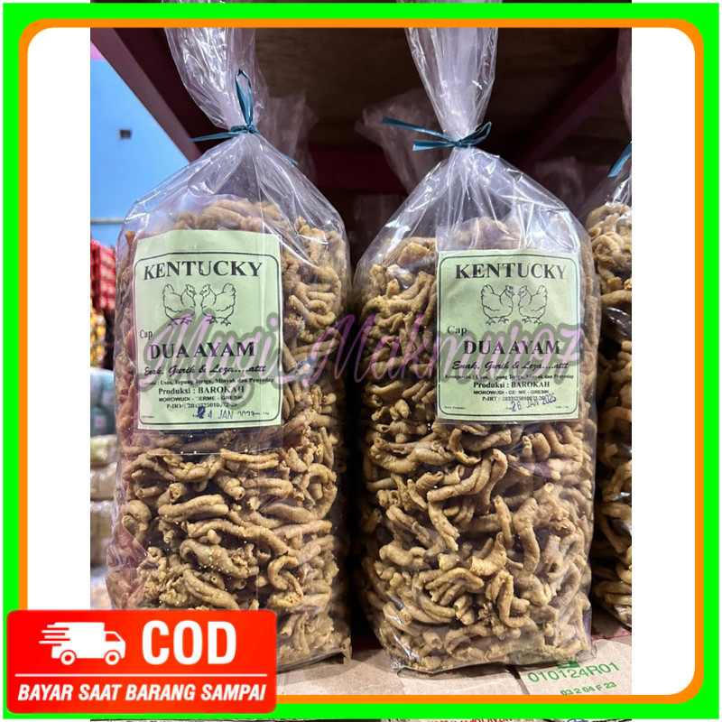 

termurah 1kg keripik usus ayam super