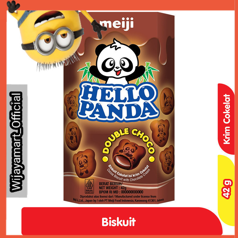 

Hello Panda Biskuit Krim Double Cokelat 42 g