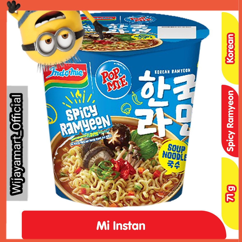 

Pop Mie Mi Instan Cup Spicy Ramyeon 71 g