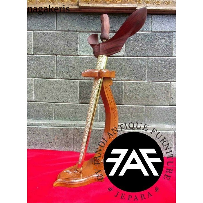 jagrak dudukan keris ukiran minimalis kayu jati harga pengrajin terlaris
