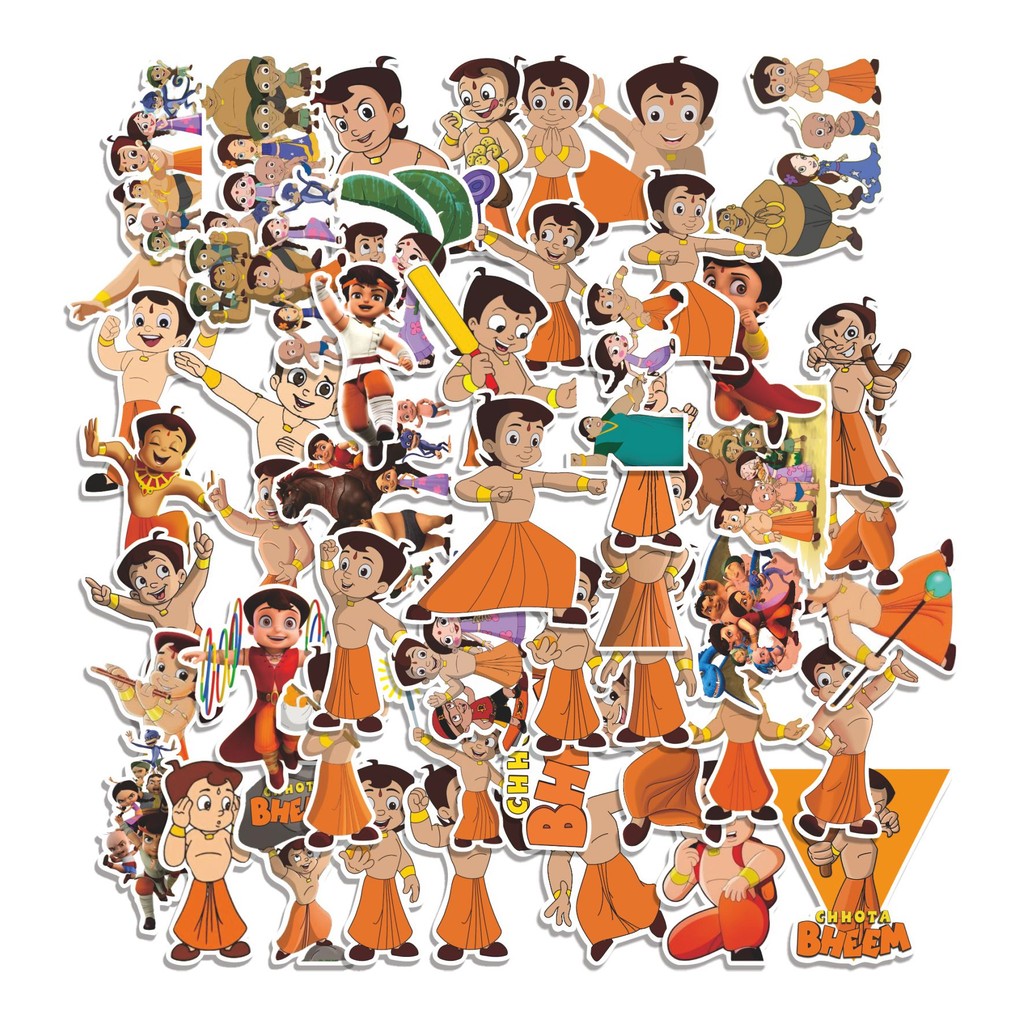 

COD 50 Pcs Stiker CHOOTA BHEEM CARTOON Lucu Anti Air Untuk Dekorasi Notebook Sepeda Skateboard Handphone