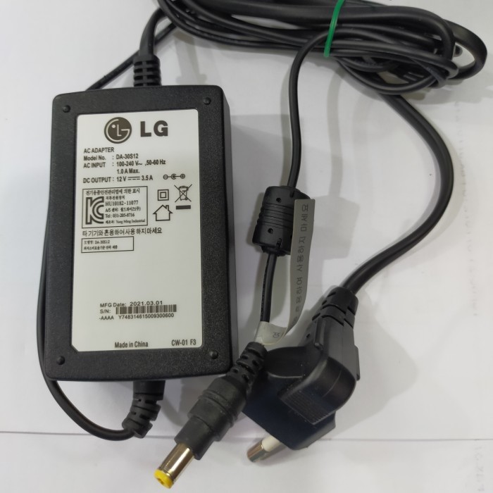 

adaptor 12v 3.5a LG