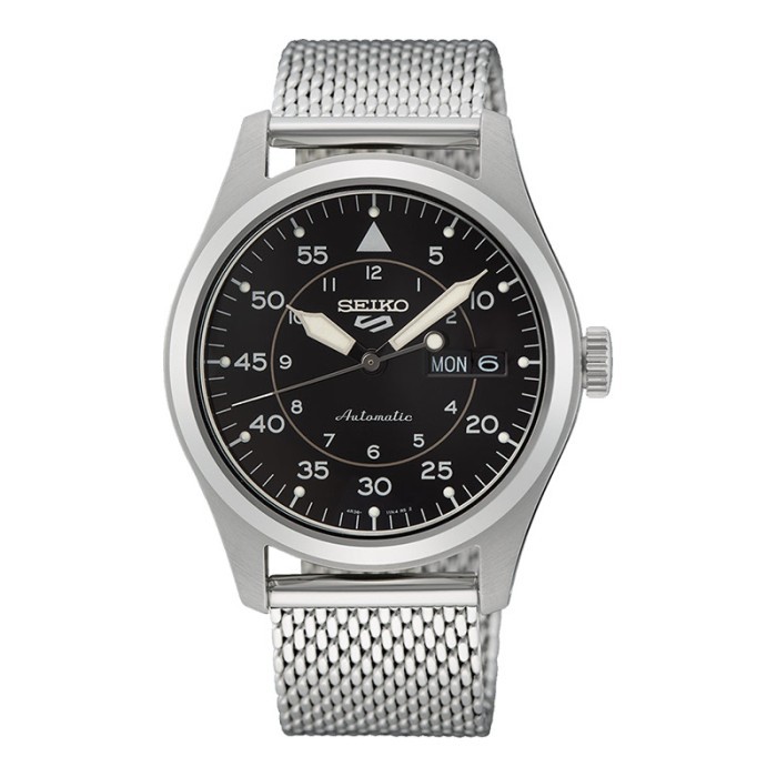 ✔E.SYO✔ - TERBARU Jam Tangan Pria Seiko 5 Sports SRPH23K1 Automatic Men Black Dial Mesh