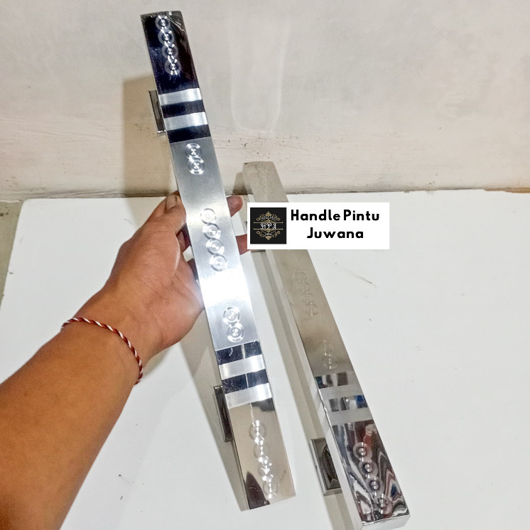 Pull Handle Pintu Rumah Stainless Steel Anti Karat Kombinasi Grafir 60 Cm 80 Cm 100 Cm Gagang Pintu 
