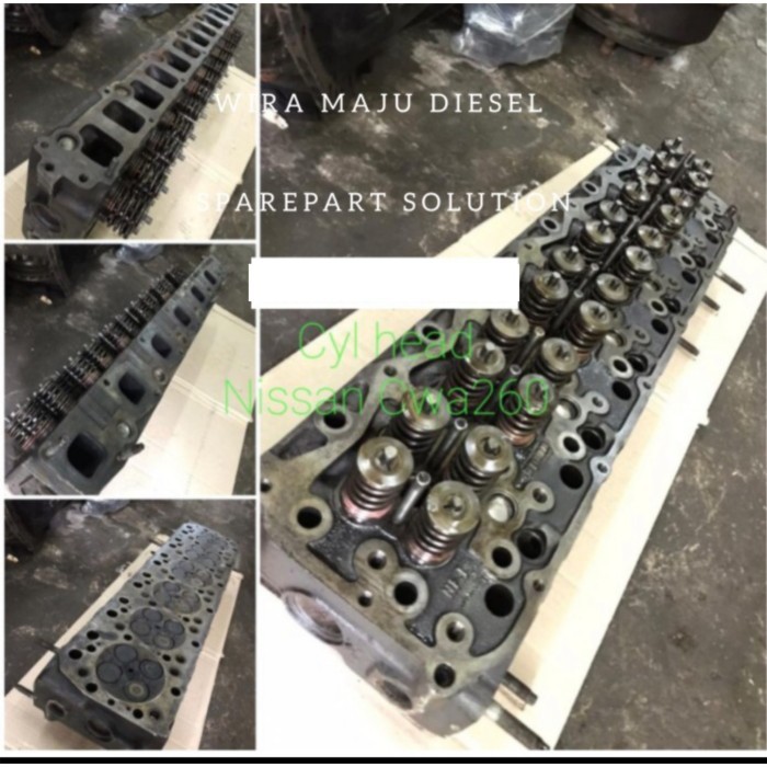 Cylinder Head Komplit Kop Deksel Kepala Silinder Nissan CWA 260 Euro BERKUALITAS