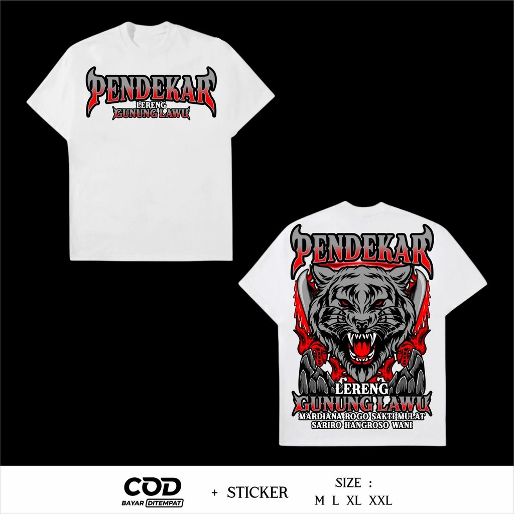 Kaos PSCP Pendekar Lereng Gunung Lawu Desain Keren Terbaru Sablon Dtf Tidak Mudah Luntur