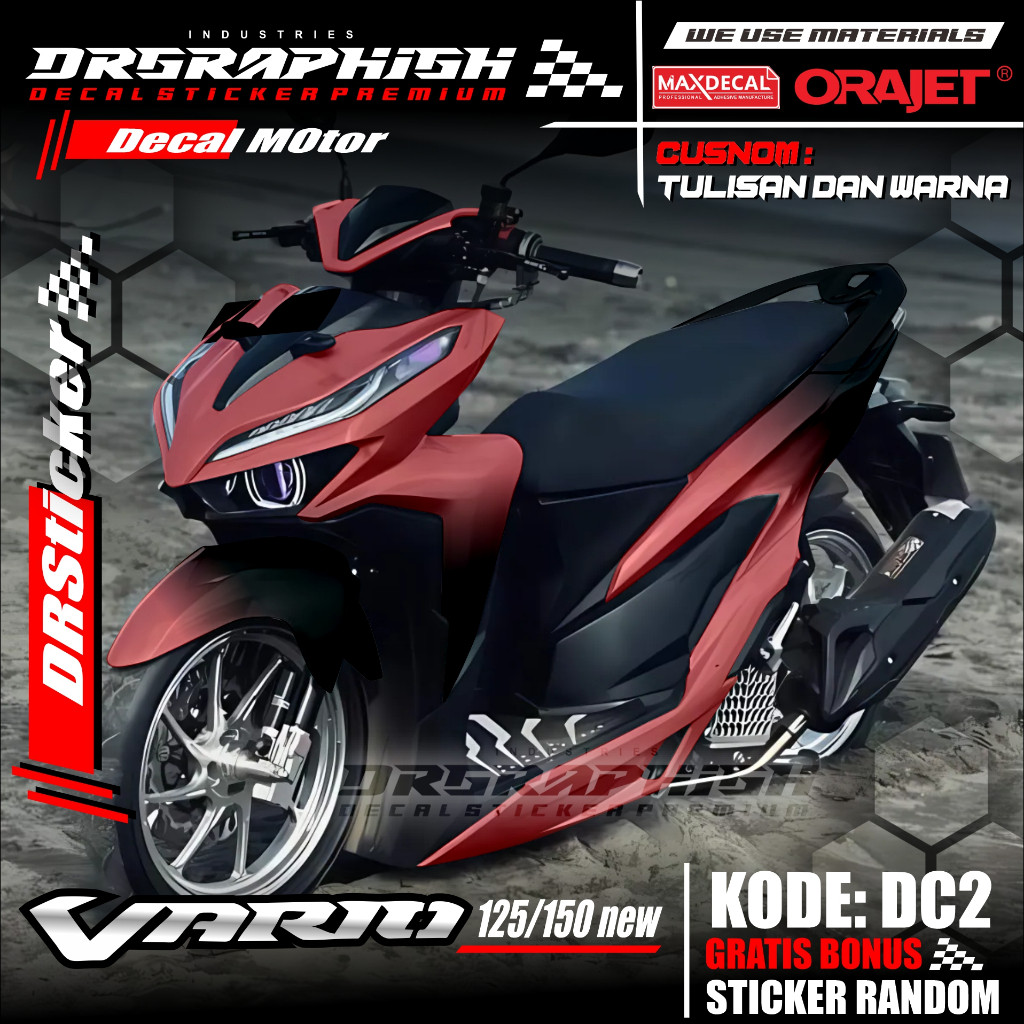 Decal Vario 125 /150 New Led Full Body Decal Vario Full Body