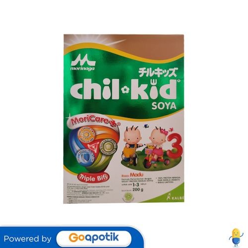 

Morinaga Chil Kid Soya Usia 1-3 Tahun Rasa Madu 200 Gram Box