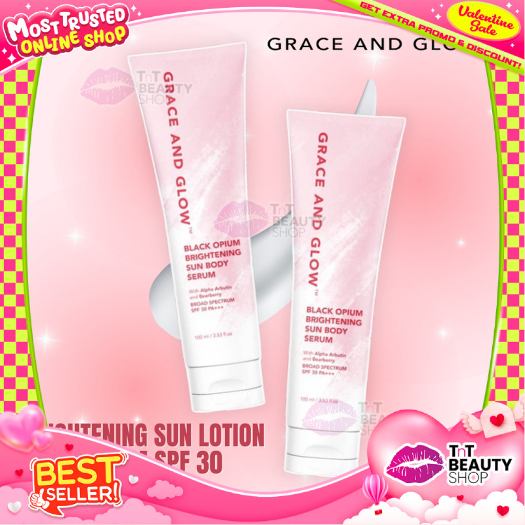 Grace and Glow Brightening Sun Lotion Body Serum SPF 30 PA+++ | Sunscreen | - Sunblock Badan Anti UV