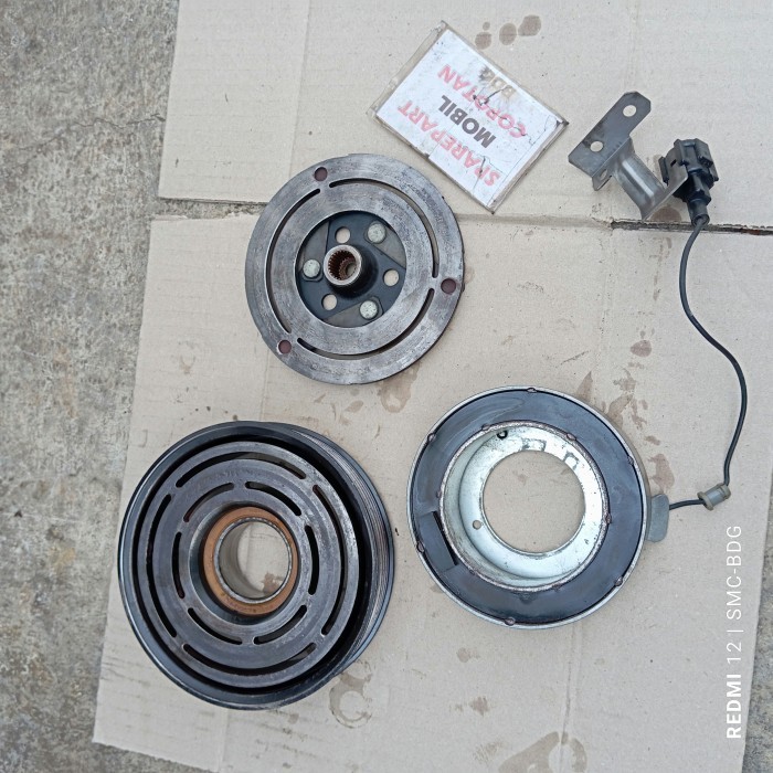 pully+ magnet clutch Kompresor AC nissan Xtrail t30 copotan