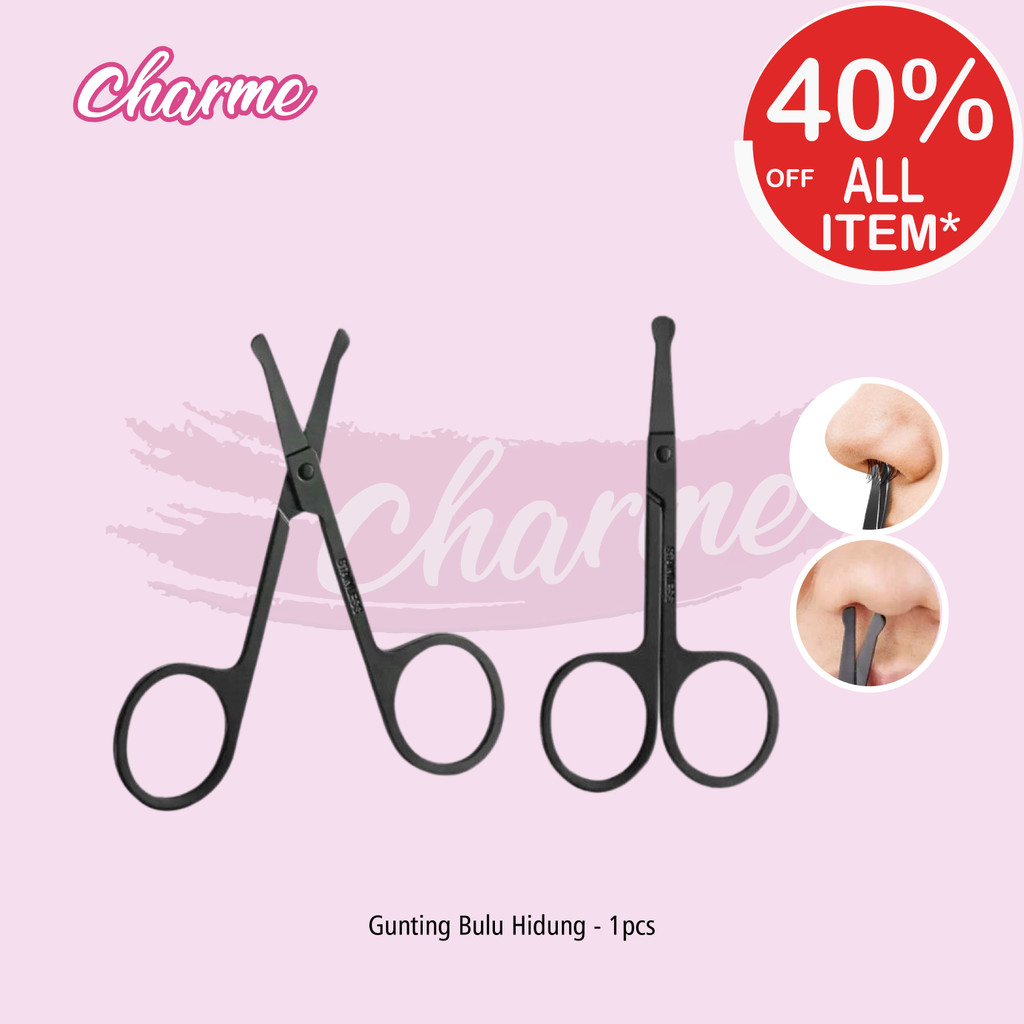 (Ready & Ori) Gunting Bulu Hidung Ujung Bulat Tumpul