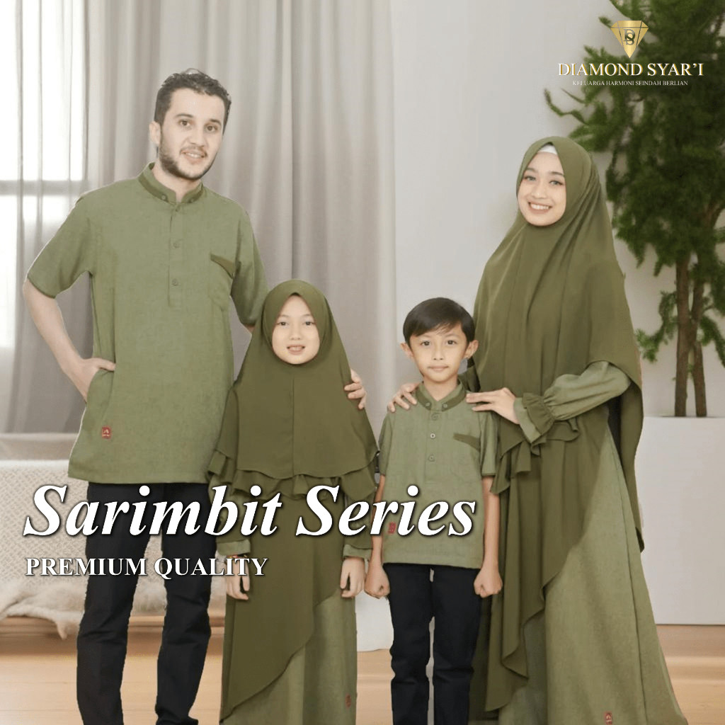 KS59 Sarimbit Keluarga Lebaran 2025 Terbaru Baju Lebaran 2025 Couple Keluarga Koko Gamis RYYN ARMY