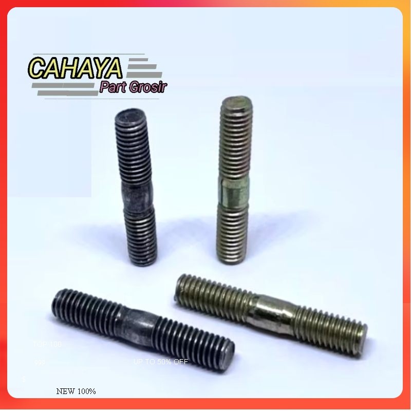 2pc BAUT TANAM M6 PANJANG 3cm BAUT 10 BAUT KNALPOT HONDA BEAT ORI @