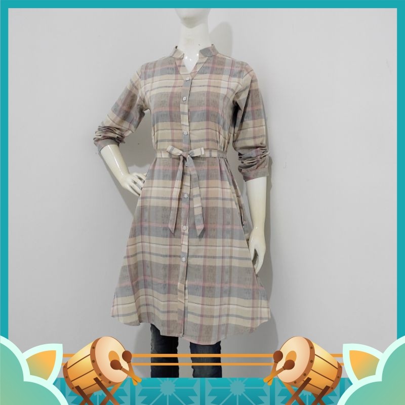 Tunik Murah Keren Style Korean Muslimah Lebaran Idul Fitri / Allyzzia Long Tunic