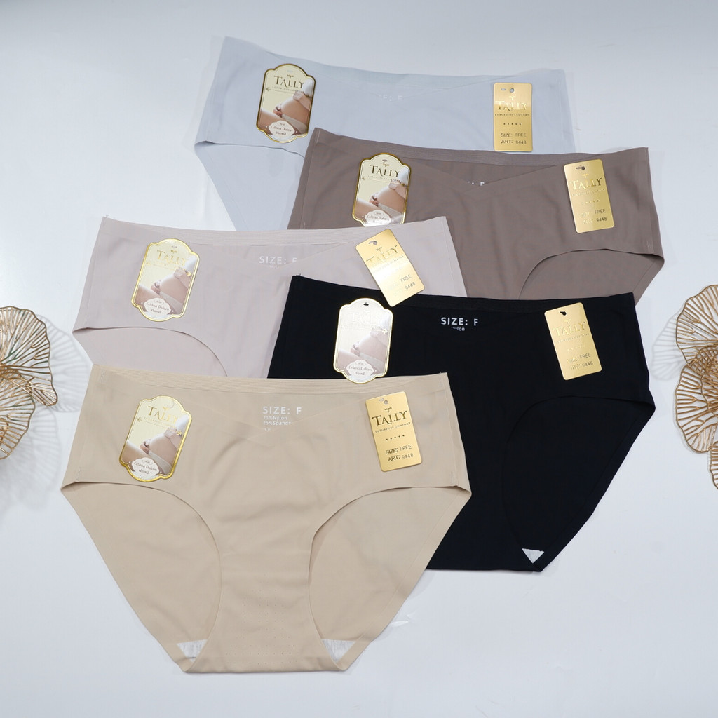 TALLY CD CELANA DALAM HAMIL HIPSTER TALLY 9448 I FREE SIZE I FIT XXL I MINI CUT/MIDI WAIST I BAHAN N