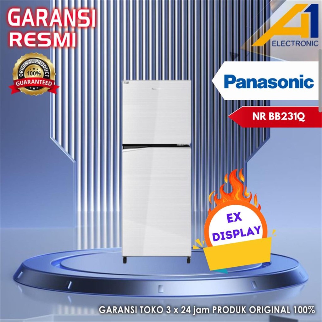 PANASONIC Kulkas NR BB231Q S / NR BB231QS , 2 Pintu Inverter 230 L