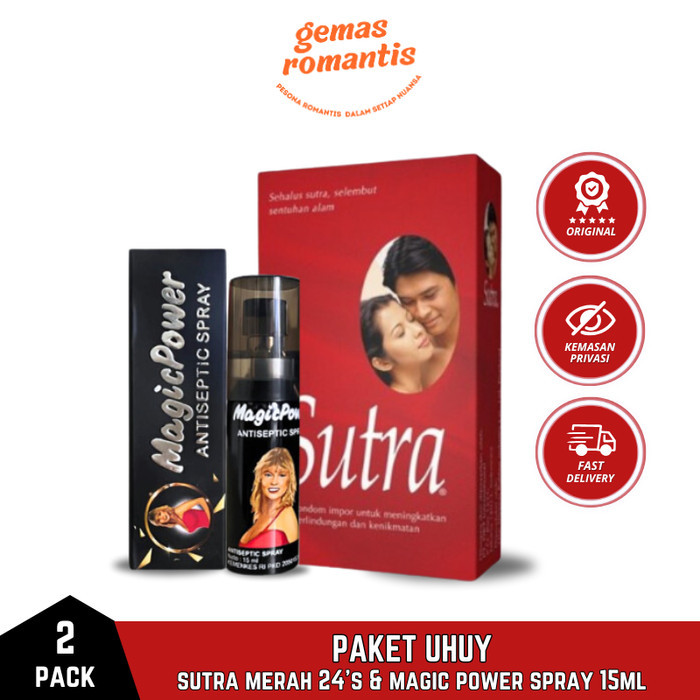 

[BIG SALE] Bundling Sutra Merah Isi 24's + Magic Power Spray 15 ml Paket Uhuy