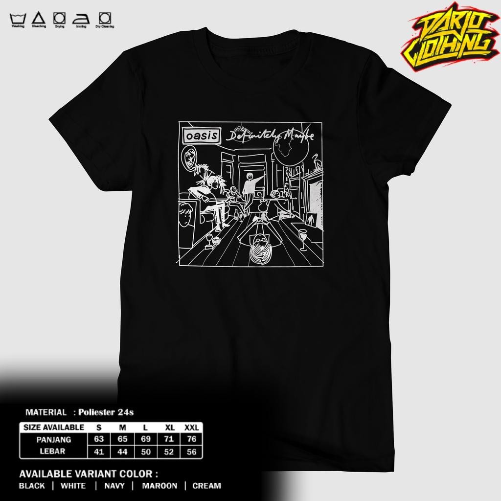 Toko Kaos Combed -  KAOS OASIS MONO- BAJU OASIS DEFINITELY