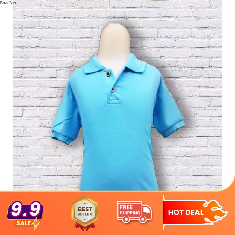 POLO ANAK WARNA BIRU MUDA  - KAOS BERKERAH ANAK - POLO SHIRT ANAK