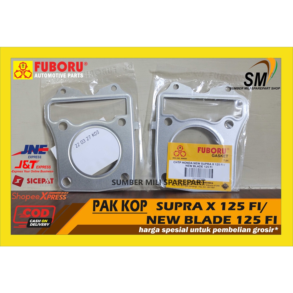 GASKET/ PAKING KOP /HEAD SUPRA X 125 FI/BLADE X NEW 125 FUBORU