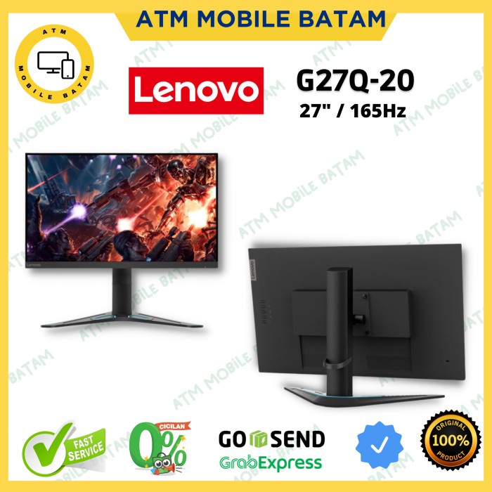 Lenovo G27Q-20 27' IPS 1ms 165hz 2K 1440P HDR Gaming Monitor