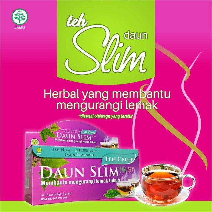 

Teh Celup Daun Slim Diet herbal bantu atasi lemak