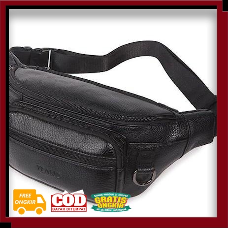 ANAK REMAJA DEWASA TAS BAHAN KUAT TERMURAH / Waistbag kulit pria Tas selepang slepang slempang kulit