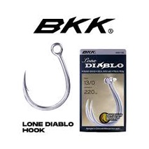 Hook BKK Lone Diablo Hook Single Inline Hook Kail Pancing Jigging Popping Casting | Hook Kail Pancin
