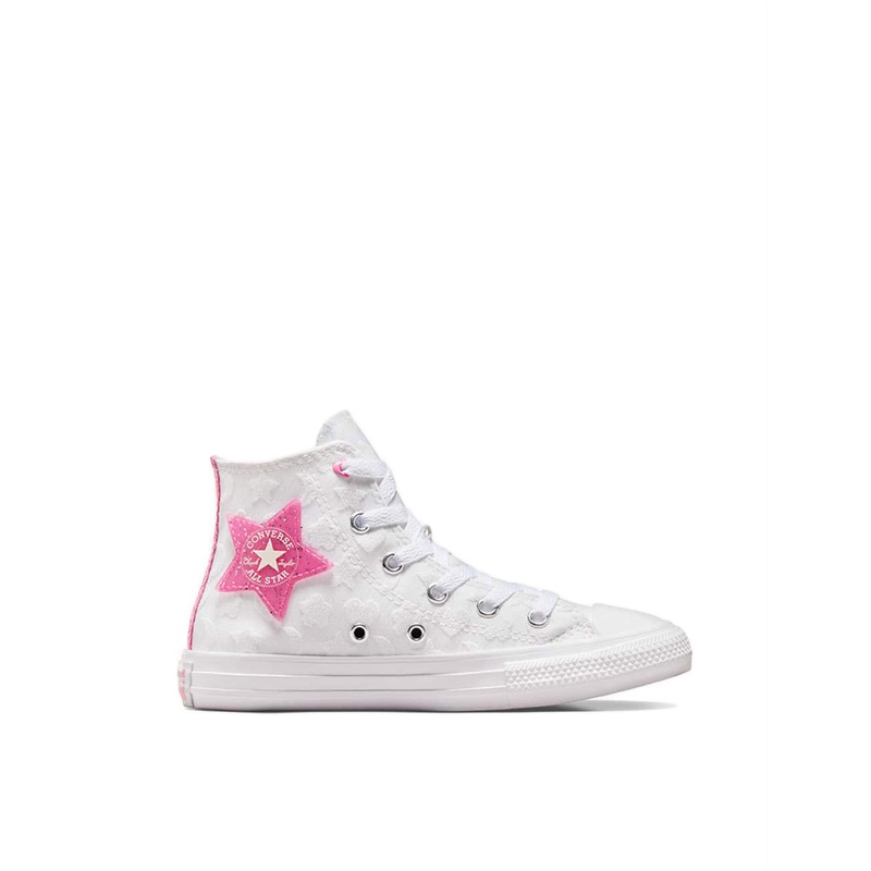 Converse CTAS Girls's Sneakers - White/Oops Pink/White