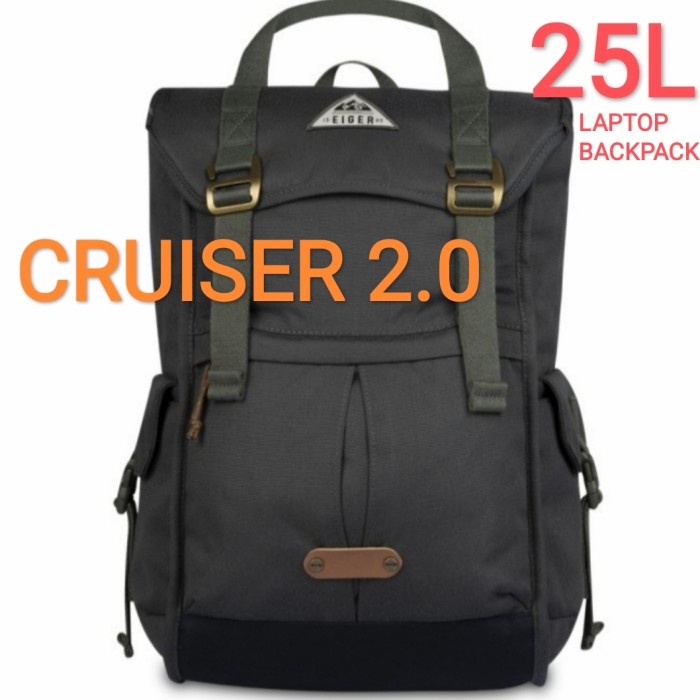 TAS RANSEL Eiger 1989 CRUISER 2.0 BACKPACK DAYPACK 25L Khaki/Navy - BLACK, 25L