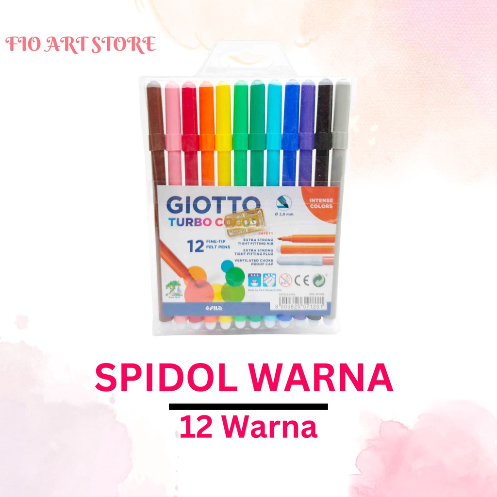 

Spidol Warna Giotto Turbo Color 12 Colors