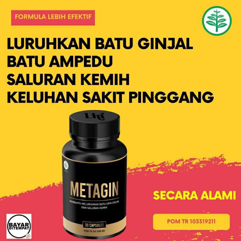 Metagin Original Obat Penghancur Batu Ginjal Ampuh - Metagin Asli Obat Herbal Batu Ginjal dan Empedu