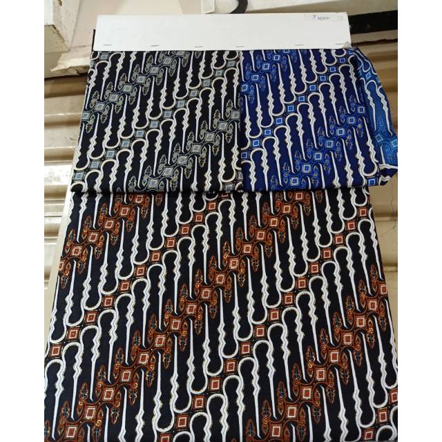 Bahan Batik Semi Sutra / Kain Batik Silk Semi Sutra Per 1/2meter = 50 cm = 0,5 m