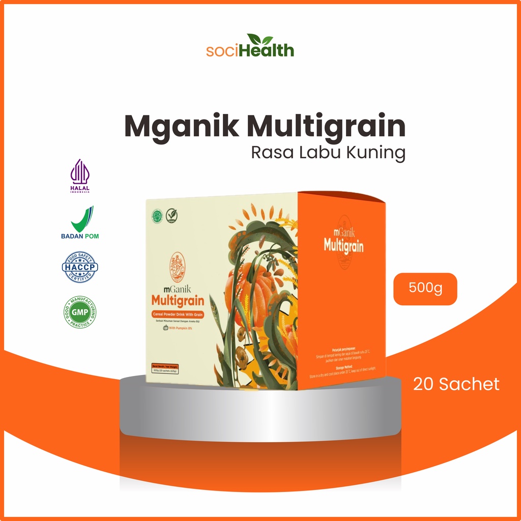 

mGanik Multigrain 500gr - Suplemen Superfood Diabetes & Kolesterol - Herbal Alami -