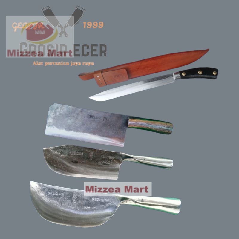 MizzeaMart Pisau Set/Set Pisau Dapur 4 in 1/Pisau Dapur/Pisau Dapur Super Tajam/Pisau Satu Set/Pisau