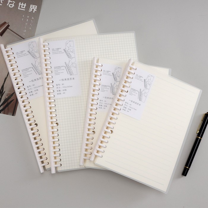 

Notebook Spiral Hard cover plastik A5/B5 all VarianGaris/DT/GR/Polos - A5 Polos